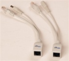 Passive Power-over-Ethernet (PoE) Injector - Splitter Mid-Span Kit with 5.5 mm x 2.1 mm Size DC Connectors
